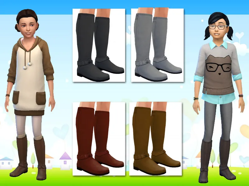Tall Boots for Sims Girls