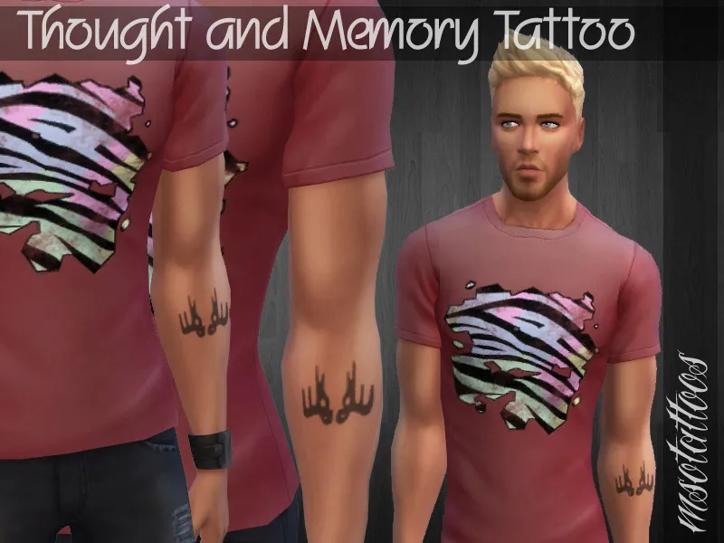 Thought and Memory Male Tattoo