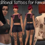 Traditional Tattoos for Females