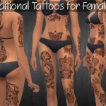 Traditional Tattoos for Females
