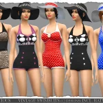 Vintage Swimsuits 12 Designs and Summer Hats