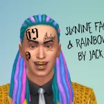 6IX9INE FACE TATTOOS & RAINBOW GRILLZ PACK