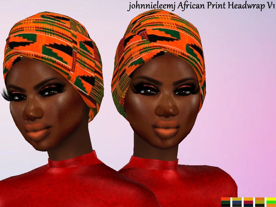 African Print Headwrap 