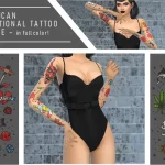 American Traditional COLOR Tattoo Sleeves