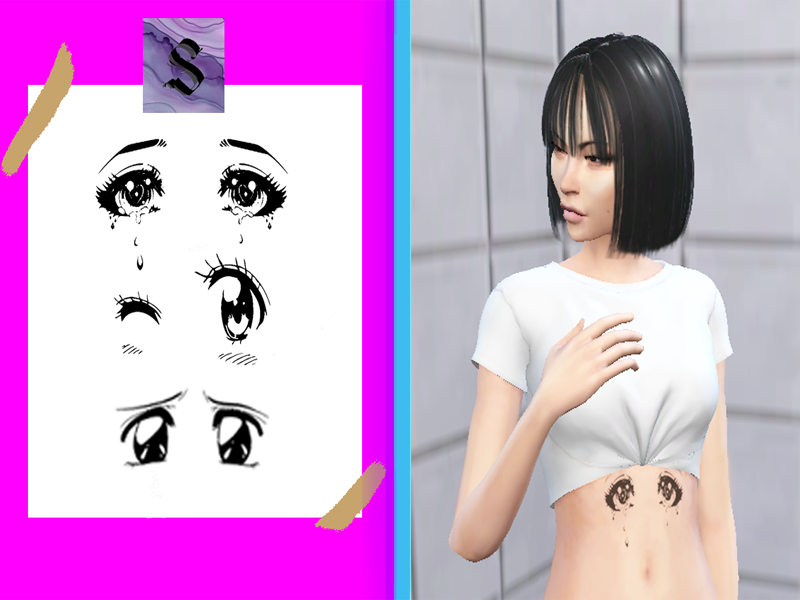 Anime eyes Tatto