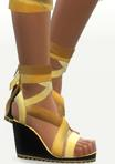 CURBS’ RIBBON WEDGES SHOE RECOLOUR