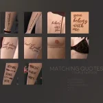 Couple Matching Quotes tattoos