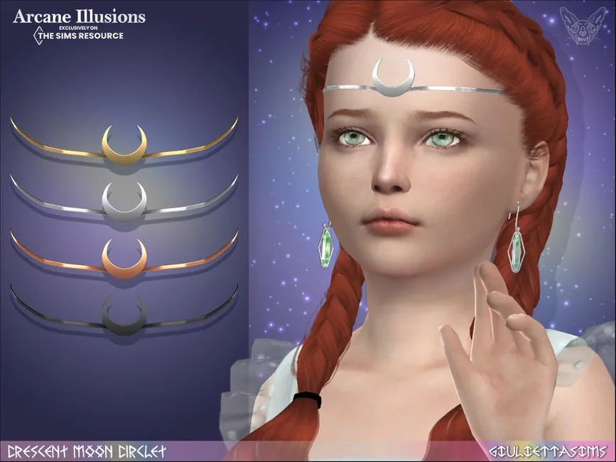Arcane Illusions – Crescent Moon Circlet For Kids