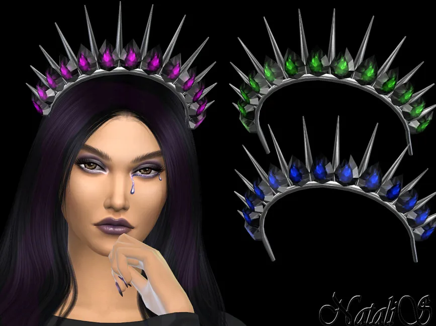 Dark gem spikes crown