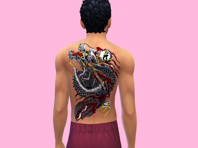 6. "Fierce Dragon Back Tattoo" - wide 6