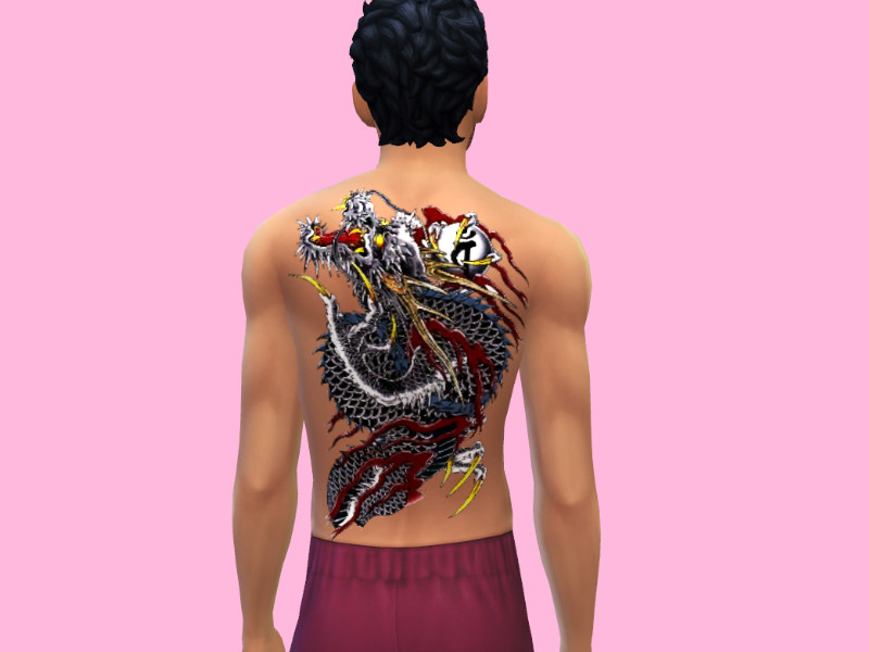 Dragon Back Tattoo