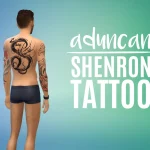 DragonBall Z Shenron Back Tattoo