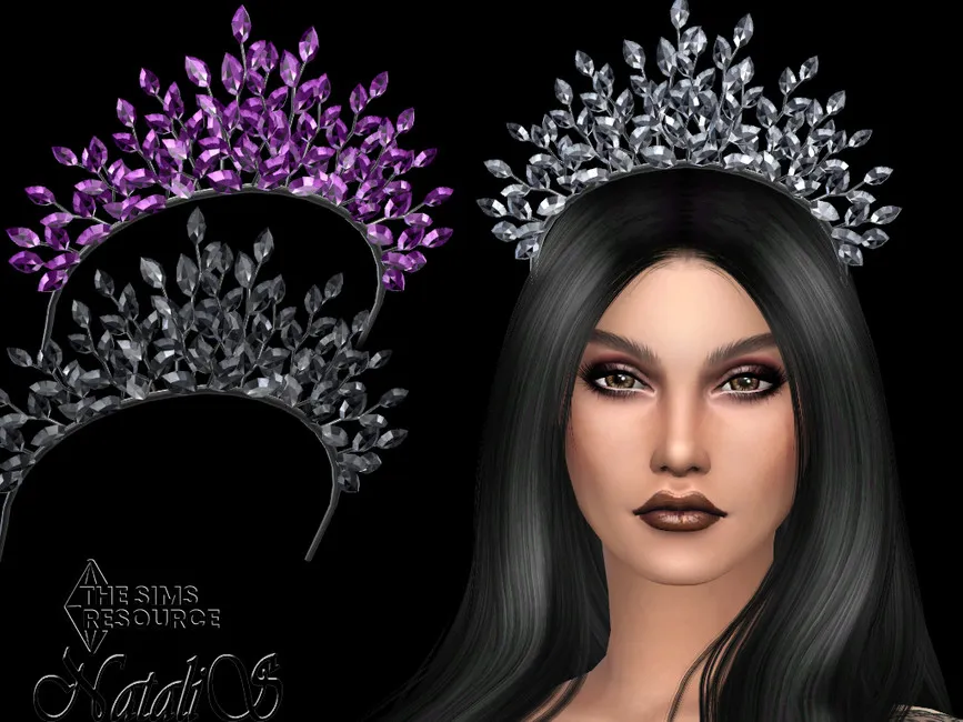 Faceted gems tiara