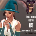 Female magician costume Hat