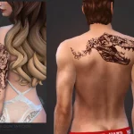 Jurassic Bloom tattoos