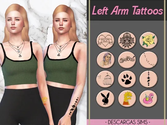 Left Arm Tattoos