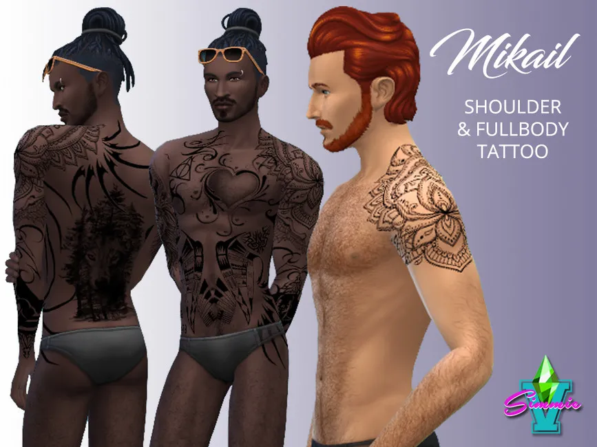 Mikail Shoulder & FB Tattoo