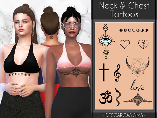 Neck and Chest Tattoos