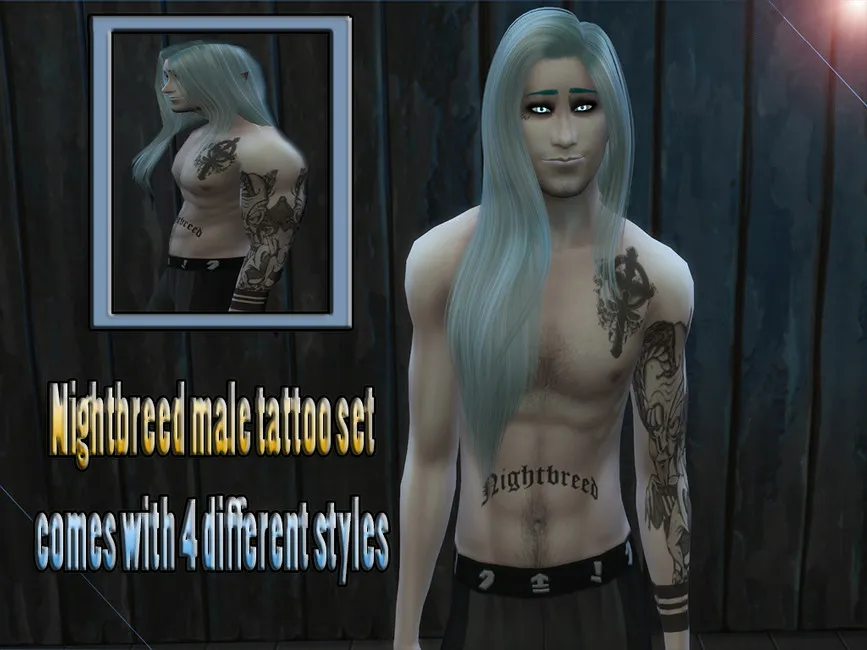 Nightbreed Male Tattoo Set