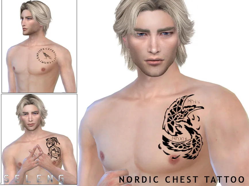 Nordic Chest Tattoo