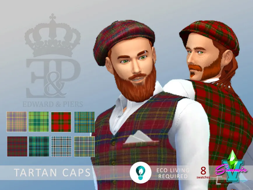 Edward & Piers Tartan Cap