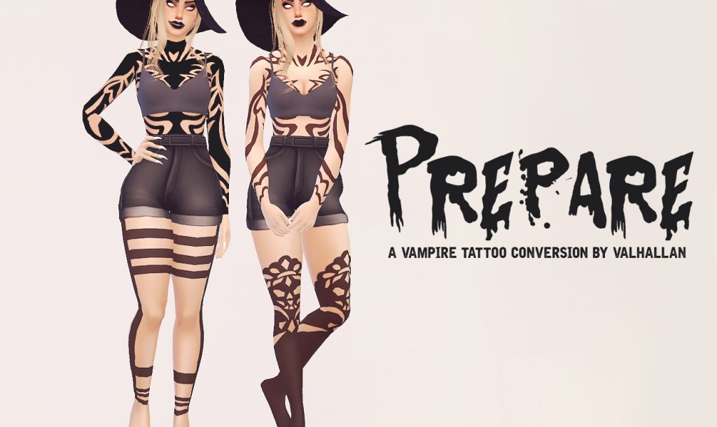 Prepare Vampire tattoo conversion