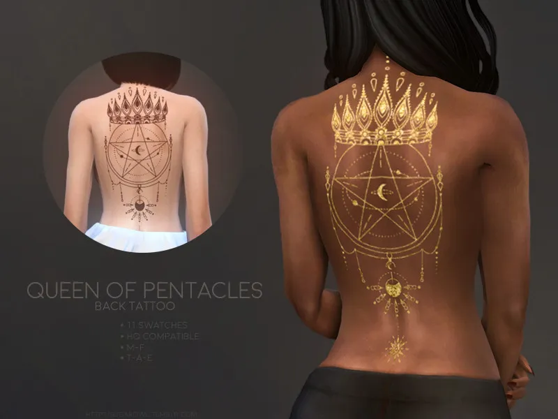 Queen of Pentacles tattoo