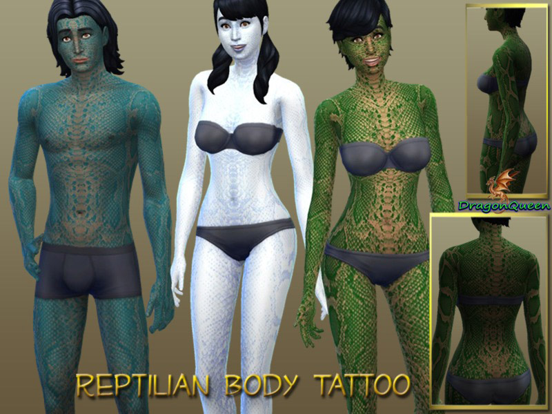 Reptilian Full Body Tattoos