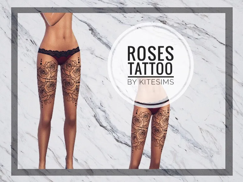 Roses Leg Tattoo