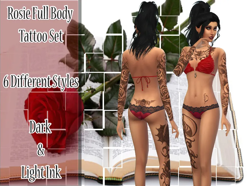 Rosie Full Body Tattoo Set