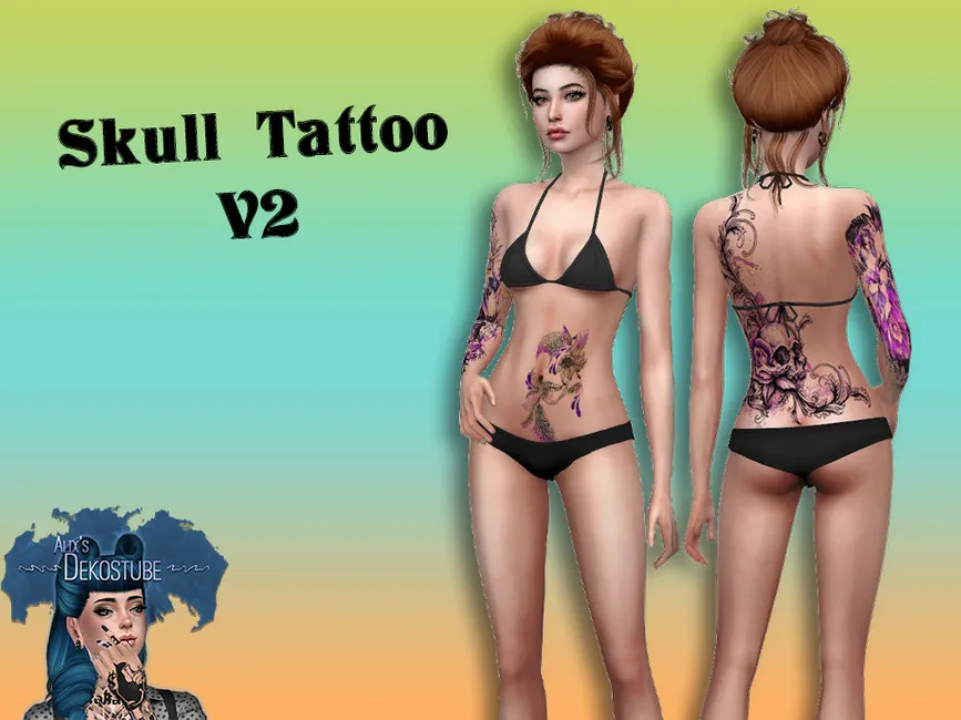 Queen Skull Tattoo Black and White - wide 6