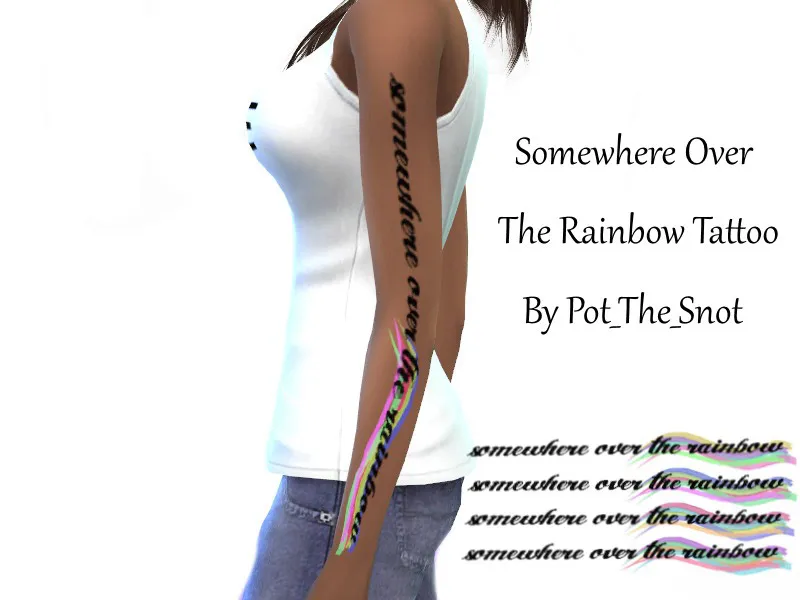 Somewhere Over The Rainbow Tattoo {PTS}