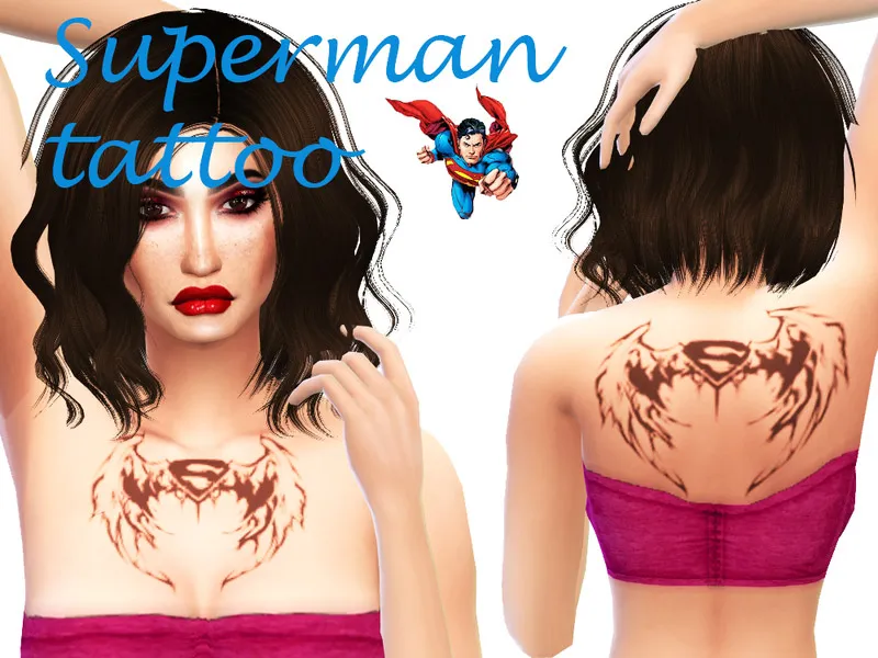 Superman Wing Tattoo