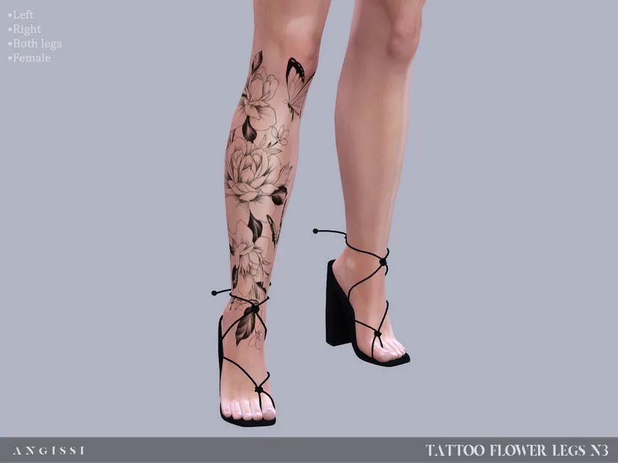 Tattoo-Flower legs N3