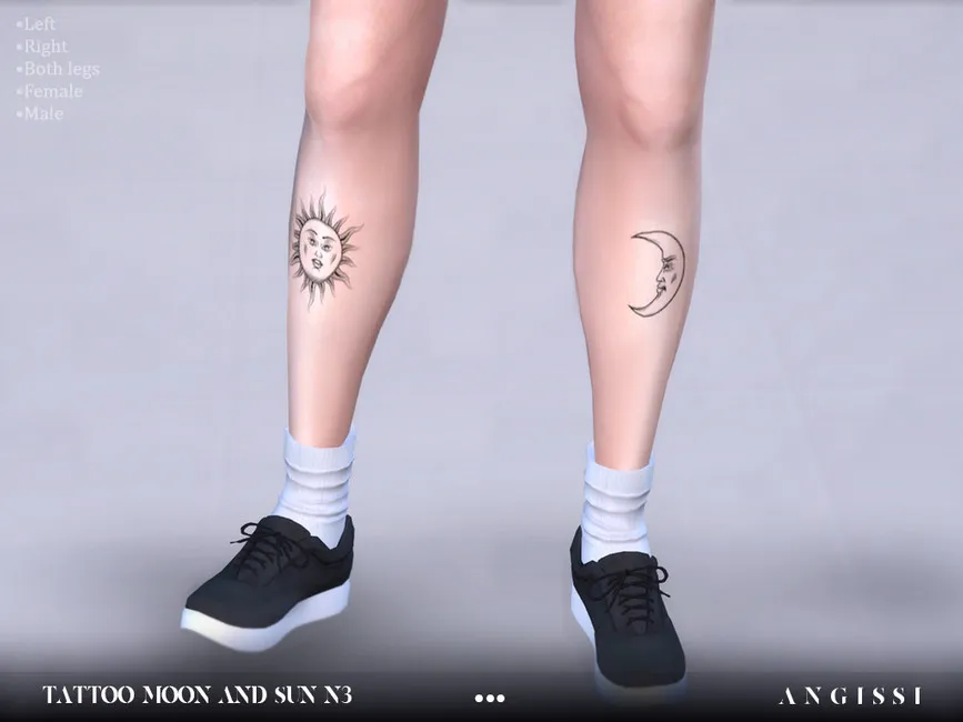 Tattoo-Moon and sun n3
