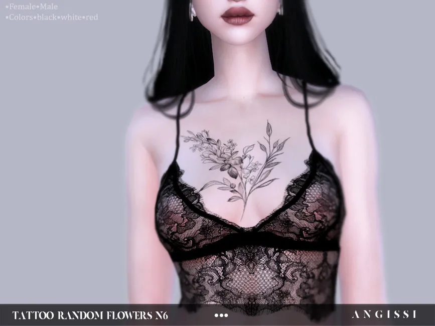 Tattoo-Random Flowers n6