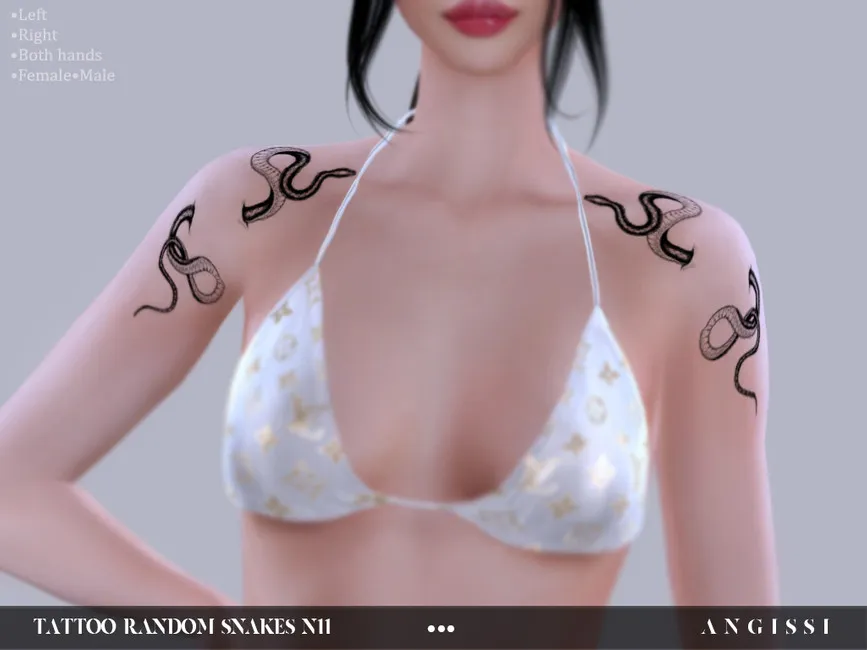 Tattoo-Random Snakes n11