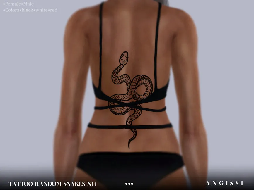 Tattoo-Random Snakes n14