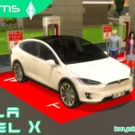 Tesla Model X and Supercharger