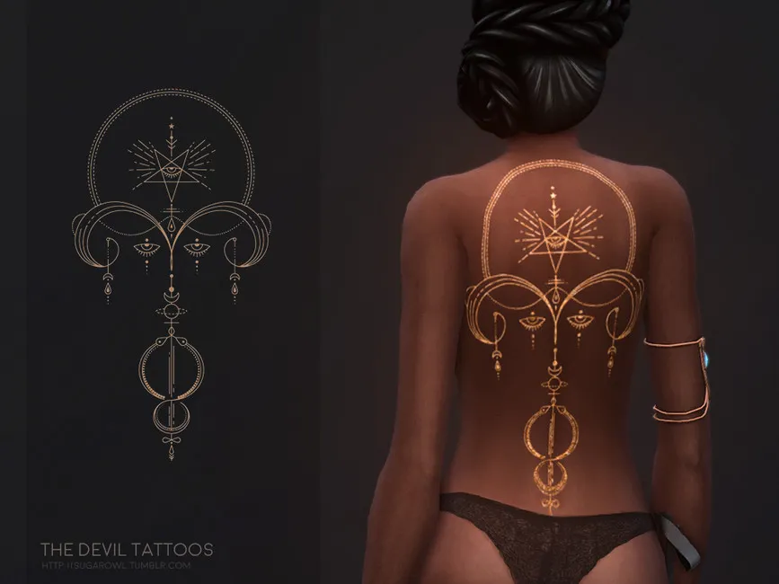 The Devil tattoos