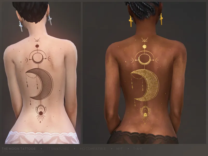 The Moon tattoos