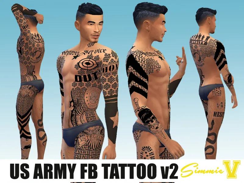 US Army FB Tattoo