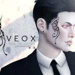 VEOX Face Tattoo N06
