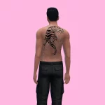 Yakuza Tiger Back Tattoo