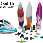 Scuba diving & surf club set