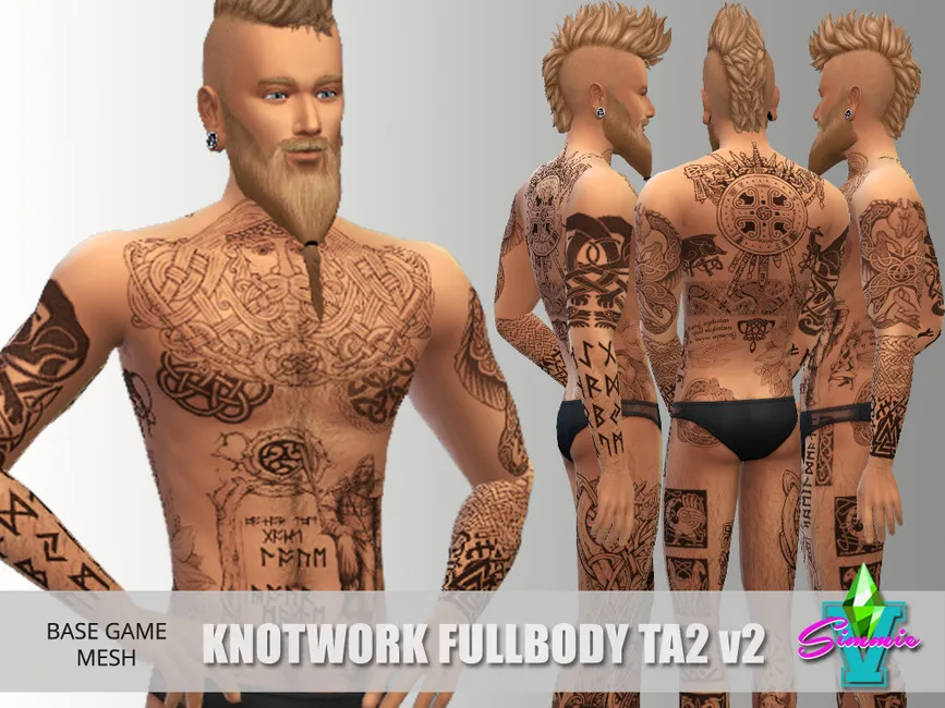 Knotwork Full Body Tattoo v2